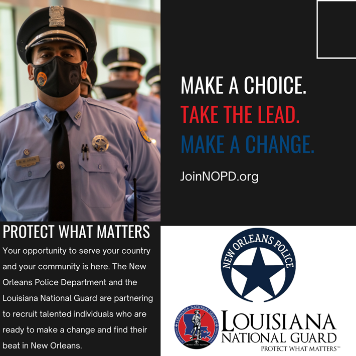NOPD Partners with the Louisiana National Guard for Joint 