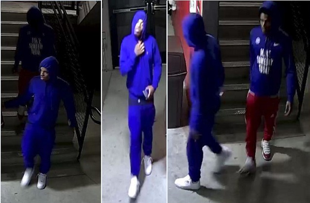 Suspects Wanted for Multiple Car Burglaries in Parking Garage