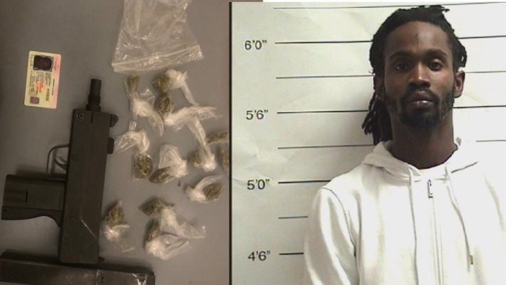 Suspect Arrested for Illegal Possession of a Firearm, Narcotics