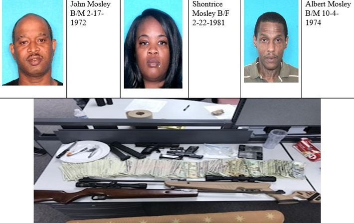 Three Suspects Arrested for Drug and Gun Violations in Fourth District