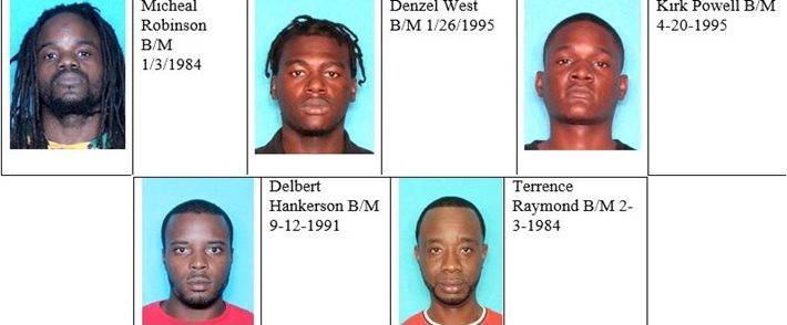 Five Subjects Arrested on Multiple Drug Law Violations 
