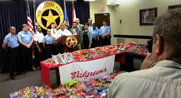 NOPD, NOPJF and Walgreens Partner to Provide Treats for Area School Children 