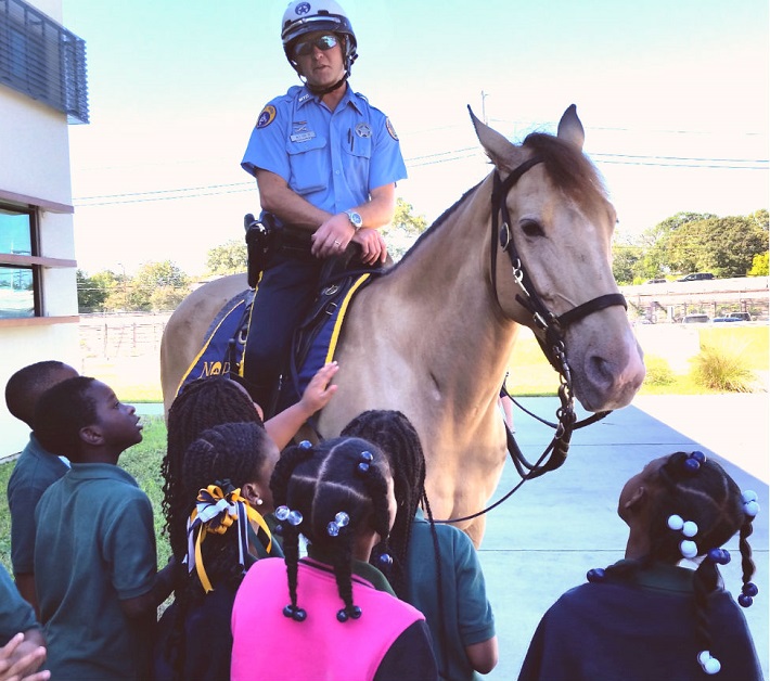 NOPD Mounted Division, Bomb Squad Show Off at 9-1-1 Children’s Day