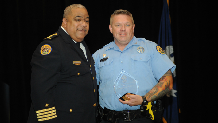 Third District Officer Jonathan Burnette Receives 2016 Badge of Honor Award