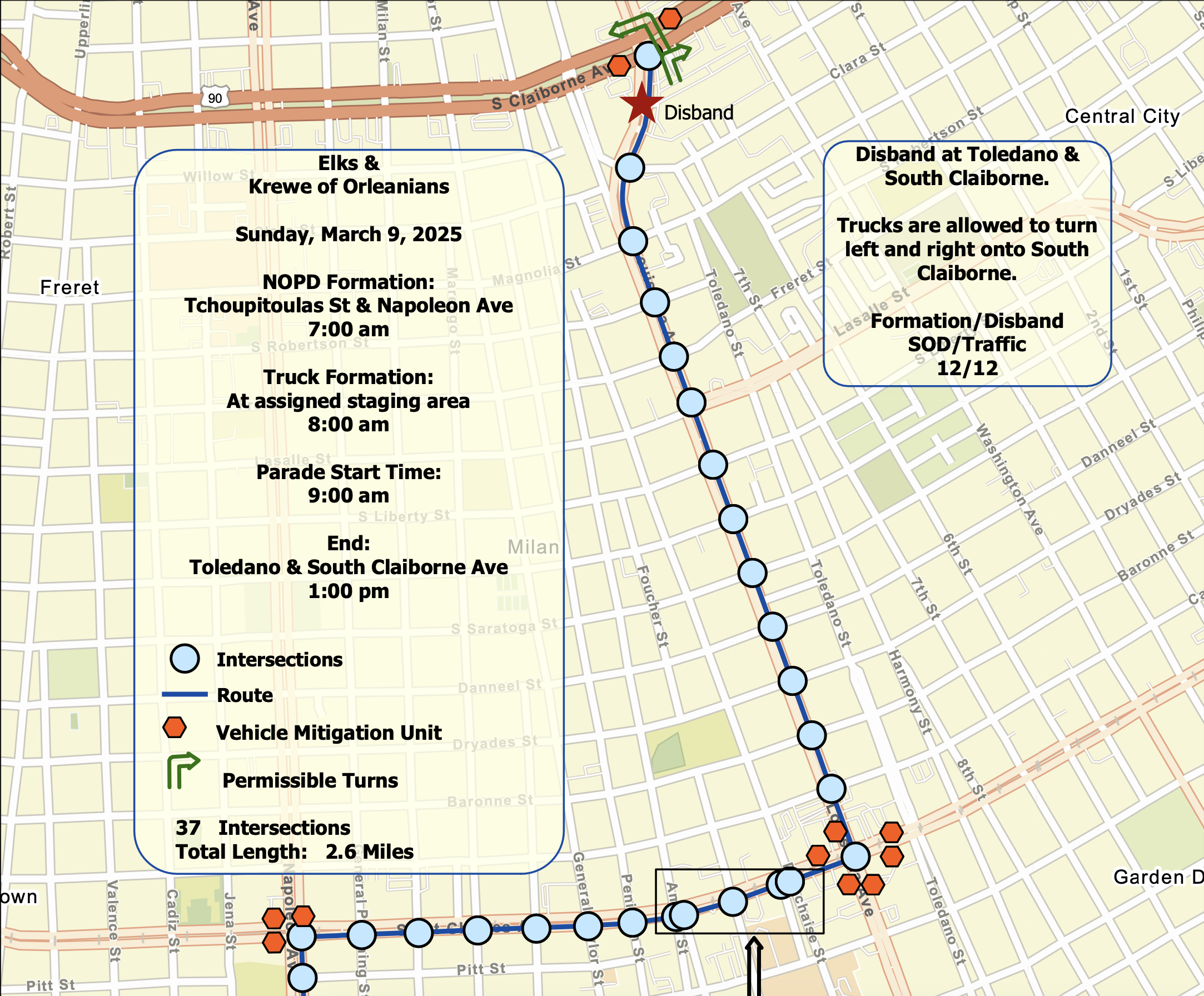 NOPD Announces Rescheduled Parades, Routes & Times