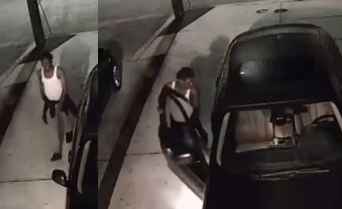 Suspect Wanted for Auto Burglary on Music Street
