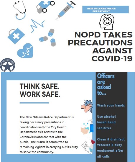 NOPD Takes Precautions Against COVID-19