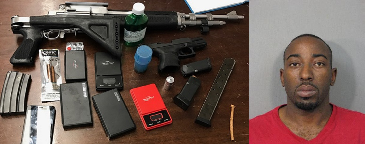 Seventh District Officers Arrest Suspect, Confiscate Guns and Drugs 