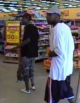 Two Suspects Caught on Video Shoplifting Detergent from the Family Dollar 