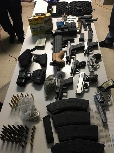 Second District Officers Arrest 1, Confiscate 8 Guns including Two Reported Stolen
