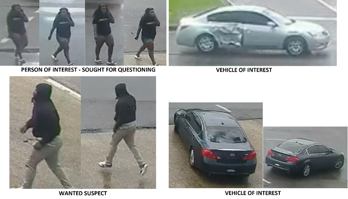 NOPD Seeking Suspect, Person and Vehicles of Interest in Fourth District Armed Carjacking