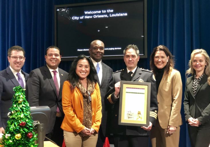 New Orleans City Council Honors Eighth District Commander Nicholas Gernon