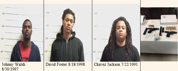 NOPD Arrests Three Men on Drug and Weapons Charges