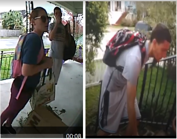 Package Thieves Wanted in the Second District 