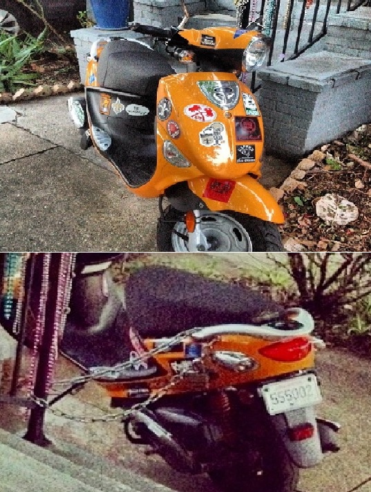 Scooter Reported Missing from Conti Street